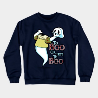 Funny Cute Victorian Shakespeare Ghost Funny Boo Retro Vintage Meme Crewneck Sweatshirt